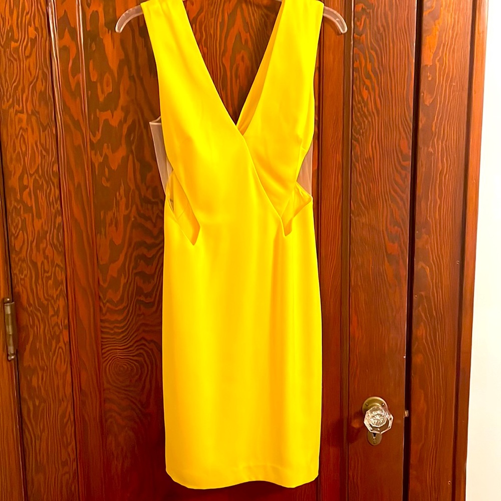 Yellow Bebe dress